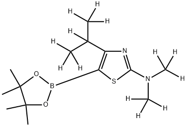 [2-Dimethylamino-4-(iso-propyl)-d13]-thiazole-5-boronic acid pinacol ester Struktur