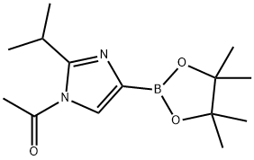 1-Acetyl-2-(iso-propyl)imidazole-4-boronic acid pinacol ester Struktur