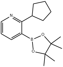 2-(Cyclopentyl)pyridine-3-boronic acid pinacol ester Struktur