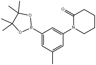 1-[3-(TETRAMETHYL-1,3,2-DIOXABOROLAN-2-YL)-5-METHYLPHENYL]PIPERIDIN-2-ONE Struktur