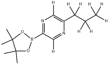 [(5-n-Propyl)pyrazine-d9]-2-boronic acid pinacol ester Struktur