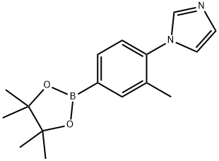 3-Methyl-4-(imidazol-1-yl)phenylboronic acid pinacol ester Struktur