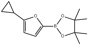 5-(Cyclopropyl)furan-2-boronic acid pinacol ester Struktur