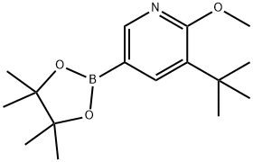 5-(tert-Butyl)-6-methoxypyridine-3-boronic acid pinacol ester Struktur