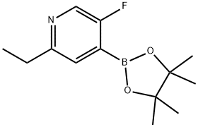 2-Ethyl-5-fluorolpyridine-4-boronic acid pinacol ester Struktur