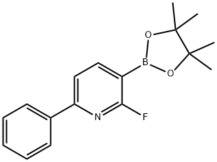 2-Fluoro-6-phenylpyridine-3-boronic acid pinacol ester Struktur