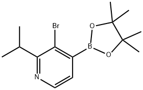 3-Bromo-2-(iso-propyl)pyridine-4-boronic acid pinacol ester Struktur