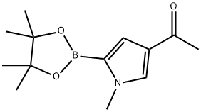 1-Methyl-4-Acetyl-1H-pyrrole-2-boronic acid pinacol ester Struktur