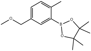 2-(5-(methoxymethyl)-2-methylphenyl)-4,4,5,5-tetramethyl-1,3,2-dioxaborolane Struktur