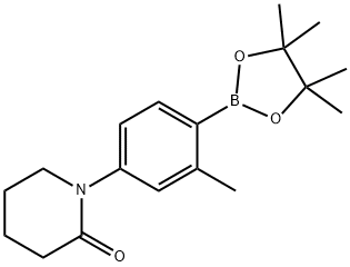 1-[4-(TETRAMETHYL-1,3,2-DIOXABOROLAN-2-YL)-3-METHYLPHENYL]PIPERIDIN-2-ONE Struktur