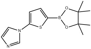 5-(Imidazol-1-yl)thiophene-2-boronic acid pinacol ester Struktur