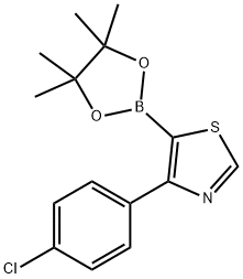 4-(4-Chlorophenyl)thiazole-5-boronic acid pinacol ester Struktur