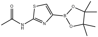 2-(Acetylamino)thiazole-4-boronic acid pinacol ester Struktur