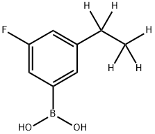 3-Fluoro-5-(ethyl-d5)-phenylboronic acid Struktur