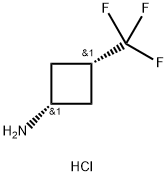 cis-3-(trifluoromethyl)cyclobutan-1-amine hydrochloride Struktur