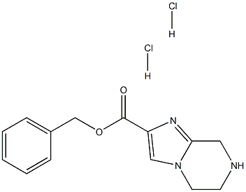 benzyl 5H,6H,7H,8H-imidazo[1,2-a]pyrazine-2-carboxylate dihydrochloride Struktur