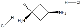 cis-1-methylcyclobutane-1,3-diamine dihydrochloride Struktur