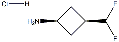 cis-3-(difluoromethyl)cyclobutan-1-amine hydrochloride Struktur