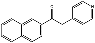 1-(naphthalen-2-yl)-2-(pyridin-4-yl)ethanone Struktur