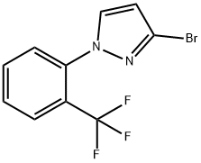 3-bromo-1-(2-(trifluoromethyl)phenyl)-1H-pyrazole Struktur