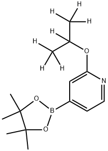 2-((propan-2-yl-d7)oxy)-4-(4,4,5,5-tetramethyl-1,3,2-dioxaborolan-2-yl)pyridine Struktur