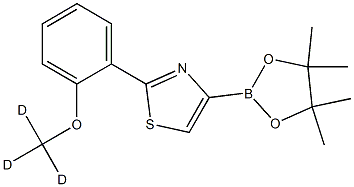 2-(2-(methoxy-d3)phenyl)-4-(4,4,5,5-tetramethyl-1,3,2-dioxaborolan-2-yl)thiazole Struktur