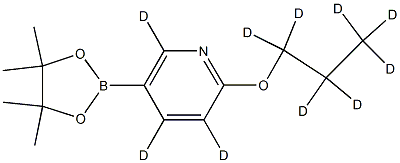 2-(propoxy-d7)-5-(4,4,5,5-tetramethyl-1,3,2-dioxaborolan-2-yl)pyridine-3,4,6-d3 Struktur