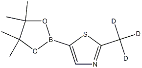 2-(methyl-d3)-5-(4,4,5,5-tetramethyl-1,3,2-dioxaborolan-2-yl)thiazole Struktur