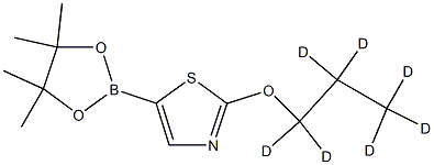 2-(propoxy-d7)-5-(4,4,5,5-tetramethyl-1,3,2-dioxaborolan-2-yl)thiazole Struktur