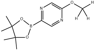 2-(methoxy-d3)-5-(4,4,5,5-tetramethyl-1,3,2-dioxaborolan-2-yl)pyrazine Struktur