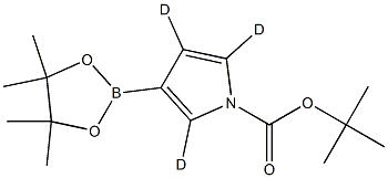 tert-butyl 3-(4,4,5,5-tetramethyl-1,3,2-dioxaborolan-2-yl)-1H-pyrrole-1-carboxylate-2,4,5-d3 Struktur