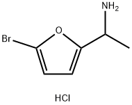 1-(5-BROMOFURAN-2-YL)ETHAN-1-AMINE HYDROCHLORIDE Struktur