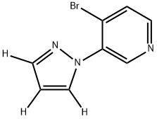 4-bromo-3-(1H-pyrazol-1-yl-d3)pyridine Struktur