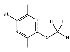 5-(methoxy-d3)pyrazin-3,6-d2-2-amine Struktur