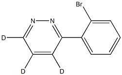 3-(2-bromophenyl)pyridazine-4,5,6-d3 Struktur