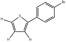 2-(4-bromophenyl)thiophene-3,4,5-d3 Struktur