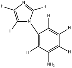 3-(1H-imidazol-1-yl-d3)benzen-2,4,5,6-d4-amine Struktur