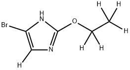 4-bromo-2-(ethoxy-d5)-1H-imidazole-5-d Struktur