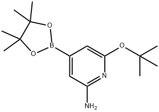 6-(tert-butoxy)-4-(4,4,5,5-tetramethyl-1,3,2-dioxaborolan-2-yl)pyridin-2-amine Struktur