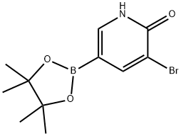 3-bromo-5-(4,4,5,5-tetramethyl-1,3,2-dioxaborolan-2-yl)pyridin-2(1H)-one Struktur