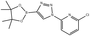 2-chloro-6-(4-(4,4,5,5-tetramethyl-1,3,2-dioxaborolan-2-yl)-1H-1,2,3-triazol-1-yl)pyridine Struktur