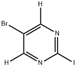 5-bromo-2-iodopyrimidine-4,6-d2 Struktur