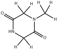 1-(methyl-d3)piperazine-2,5-dione-3,3,6,6-d4 Struktur