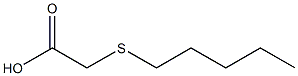 2-(pentylsulfanyl)acetic acid Struktur