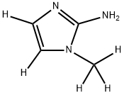 1-(methyl-d3)-1H-imidazol-4,5-d2-2-amine Struktur