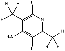 2,5-bis(methyl-d3)pyridin-3,6-d2-4-amine Struktur