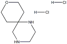 9-Oxa-1,4-diaza-spiro[5.5]undecane dihydrochloride Struktur