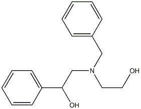 2-[benzyl(2-hydroxyethyl)amino]-1-phenylethanol Struktur