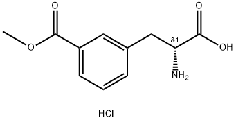 (R)-3-(2-Amino-2-carboxy-ethyl)-benzoic acid methyl ester hydrochloride Struktur