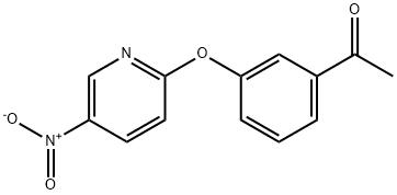 1-(3-(5-nitropyridin-2-yloxy)phenyl)ethanone Struktur